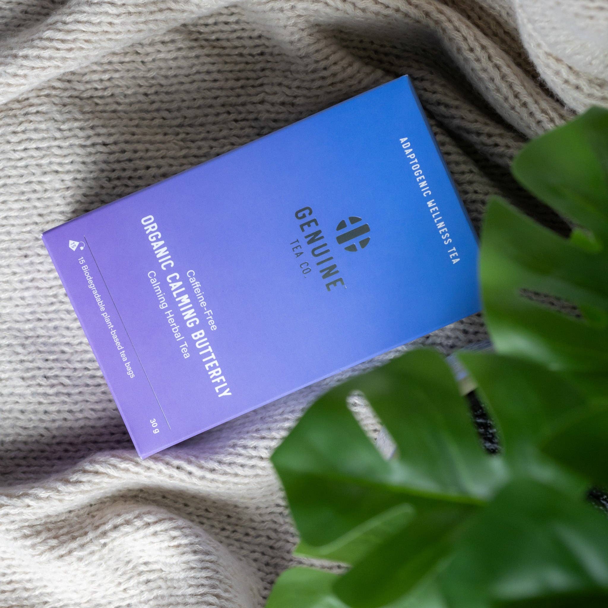 Genuine Tea - Wholesale Tea Bags - Organic Calming Butterfly Pyramid Tea Bags1