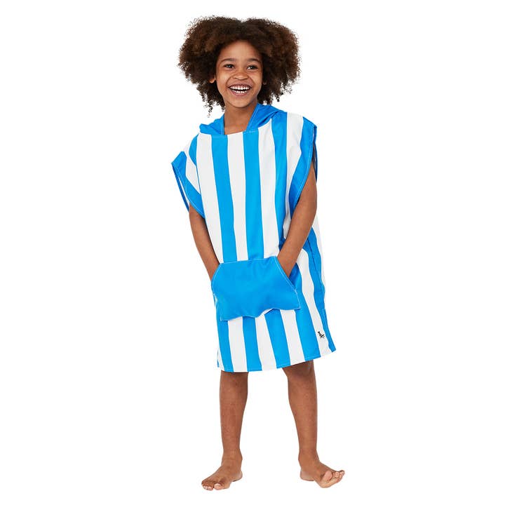 Until Pty Ltd - Wholesale Poncho towel – Child & baby - Dock & Bay Poncho Kids Cabana Collection 100% Recycled Bondi Blue6