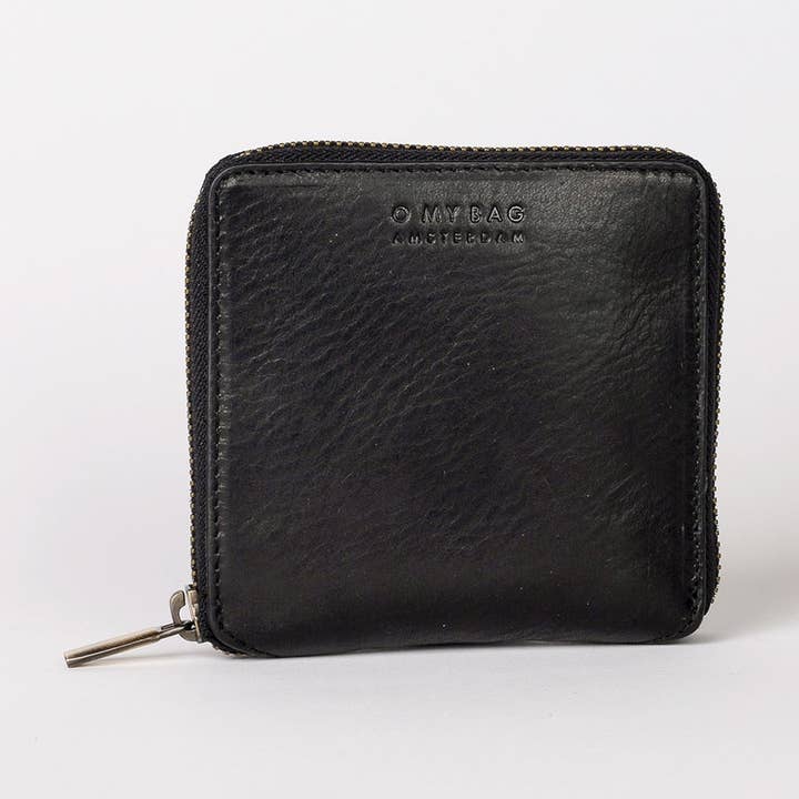 O My Bag - Wholesale Wallet - Women's - Sonny Square Wallet - Black Stromboli Leather0