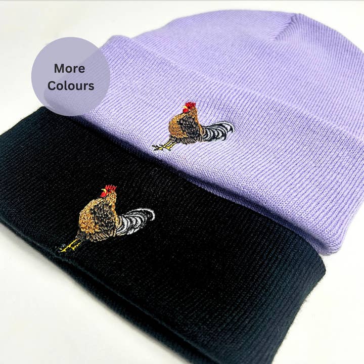 Bestickte Mütze „Farm Chicken“, Unisex für den Großhandel von Thread and Needles Co