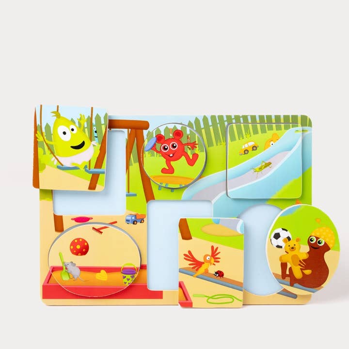 Teddykompaniet - Wholesale Puzzle - Kids - Babblarna, Peekaboo Puzzle, Playground, 6 Figures2