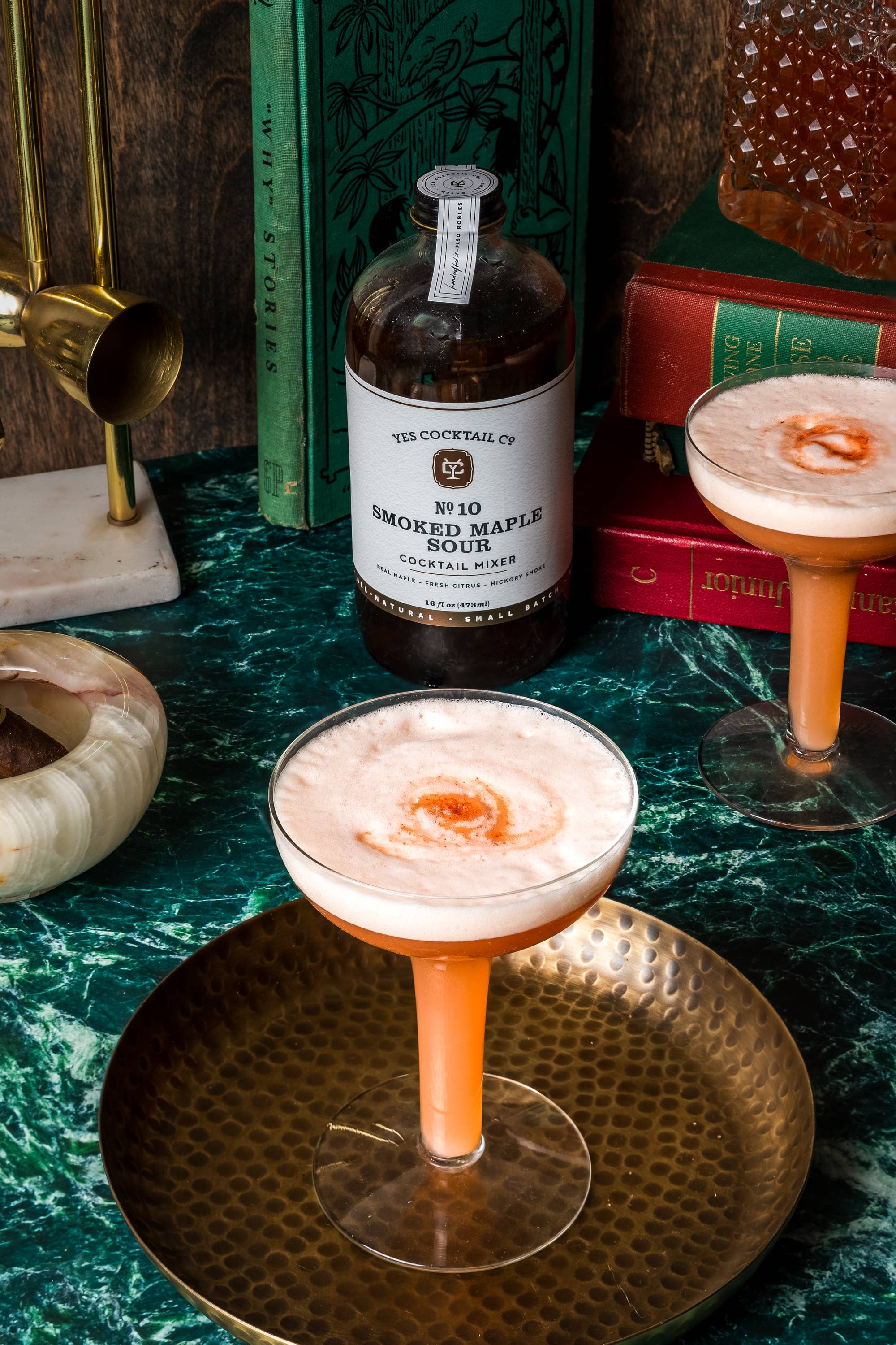 Yes Cocktail Co - Wholesale Cocktail Mix/Syrup - Smoked Maple Sour Cocktail Mixer: FALL SEASONAL4