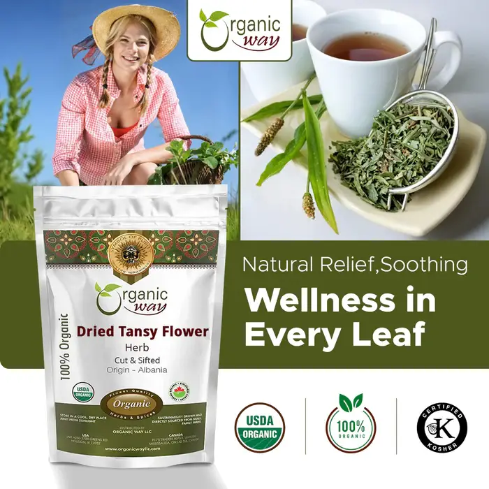Organic Way LLC - Wholesale Loose Tea - Organic Way Dried Tansy Flower Herb Tea | Origin - Albania (26