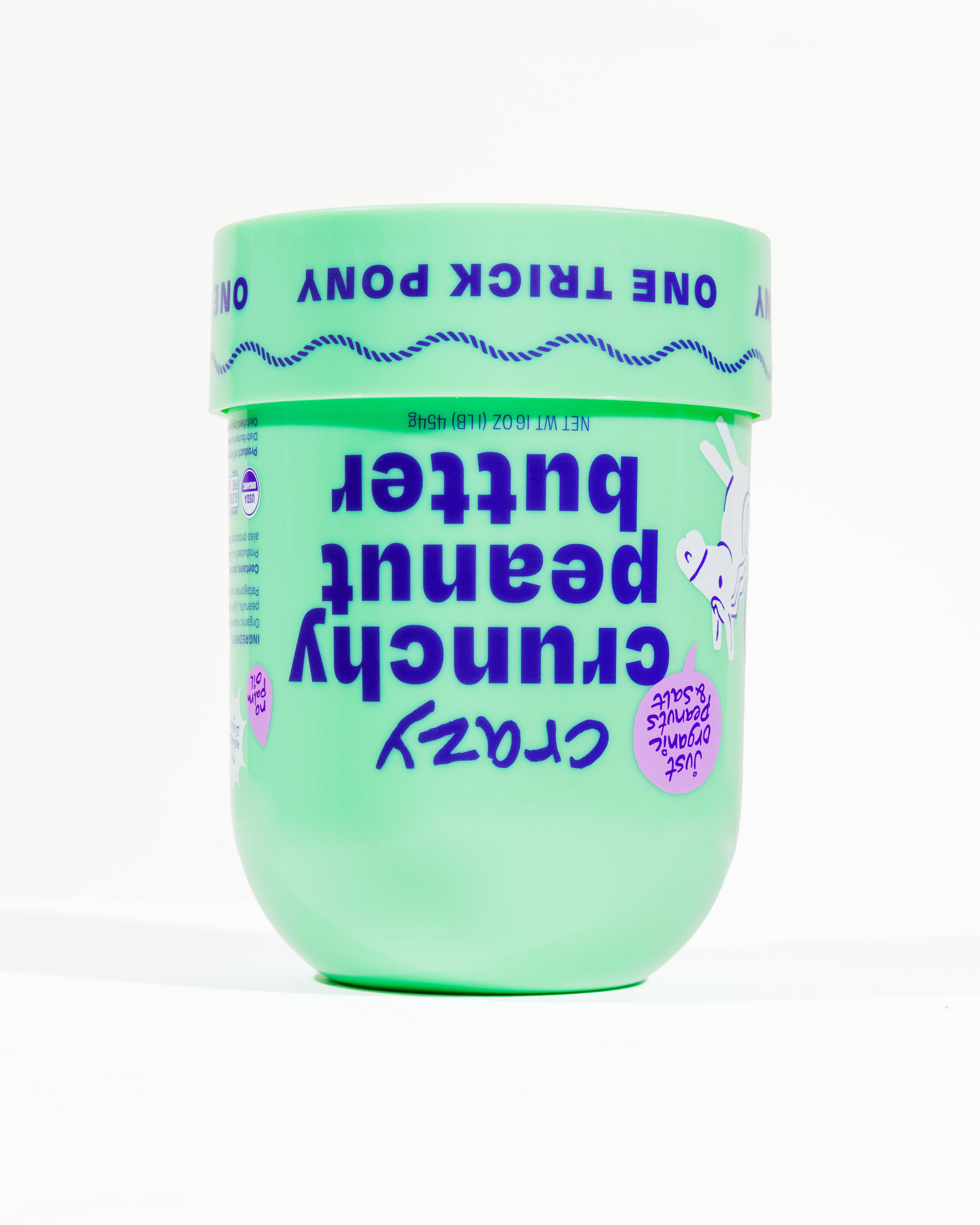 One Trick Pony - Wholesale Nut Butter - Crazy Crunchy Organic All Natural Peanut Butter - 16oz Jar2