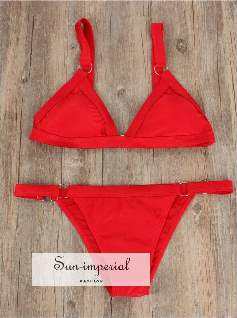 Sun Imperial – wholesale Tvådelad baddräkt - Dam – Vitguld Ring Bikini Split baddräkt kvinnor badkläder 23