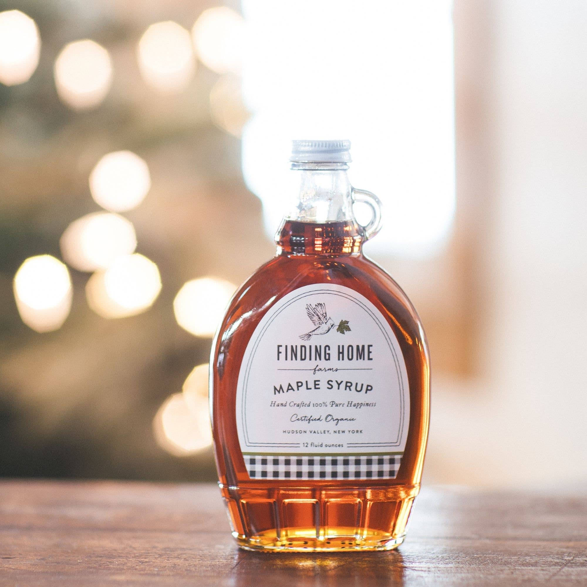 Finding Home Farms - Wholesale Maple Syrup - 100% Pure Organic Maple Syrup - 12 oz Decorative Glass21
