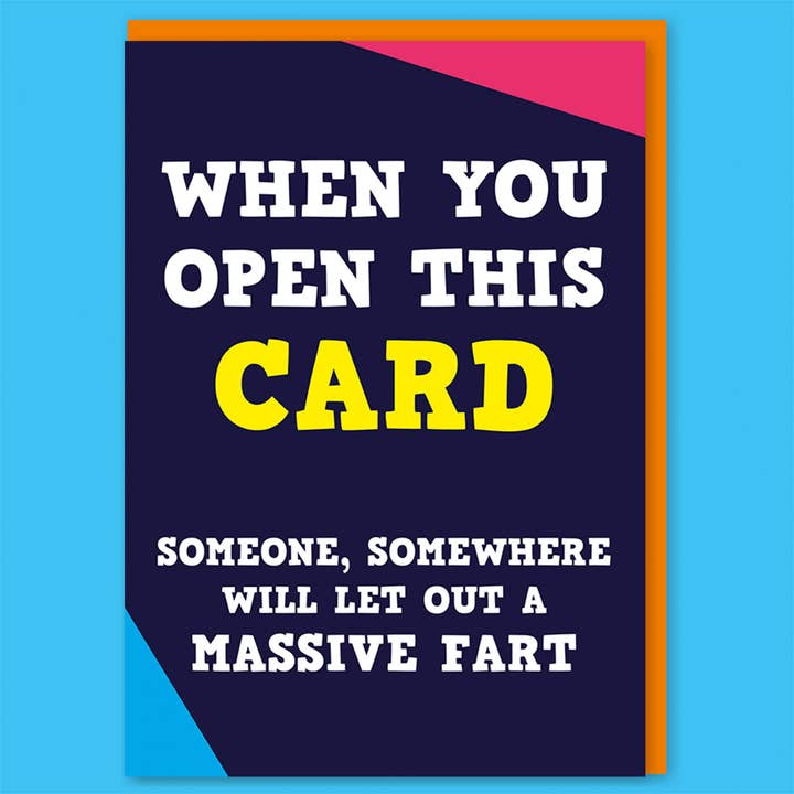 Dean Morris Cards - Wholesale Verjaardagskaartje - Open deze kaart Massive Fart Wenskaart
