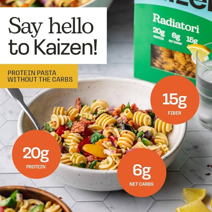Kaizen Food Company - Wholesale Pasta - Radiatori 6g Net Carb High Protein Pasta - Low Carb, Keto3