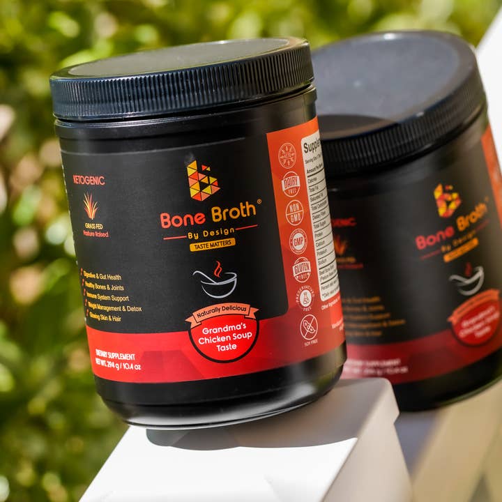 BROTH BY DESIGN - Wholesale Broth - Bone Broth Grass Fed Grandma Chicken Natural Flavor Jar6