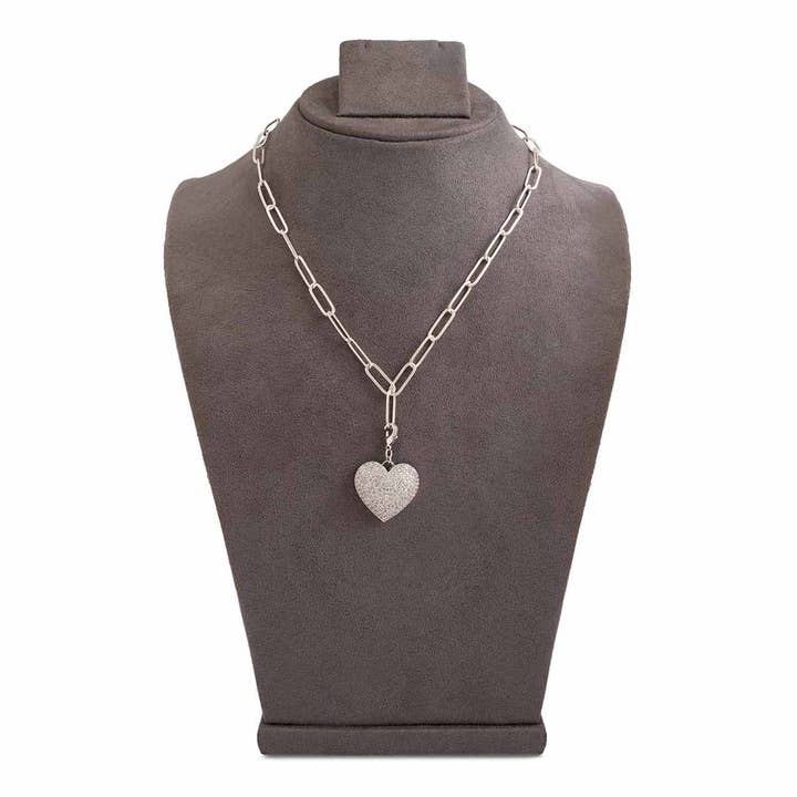 Collier Coeur Argent pour la vente par Elaa