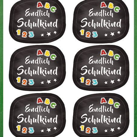 Back to school sticker for wholesale by URSUS® / Buntpapierfabrik Ludwig Bähr GmbH & Co. KG