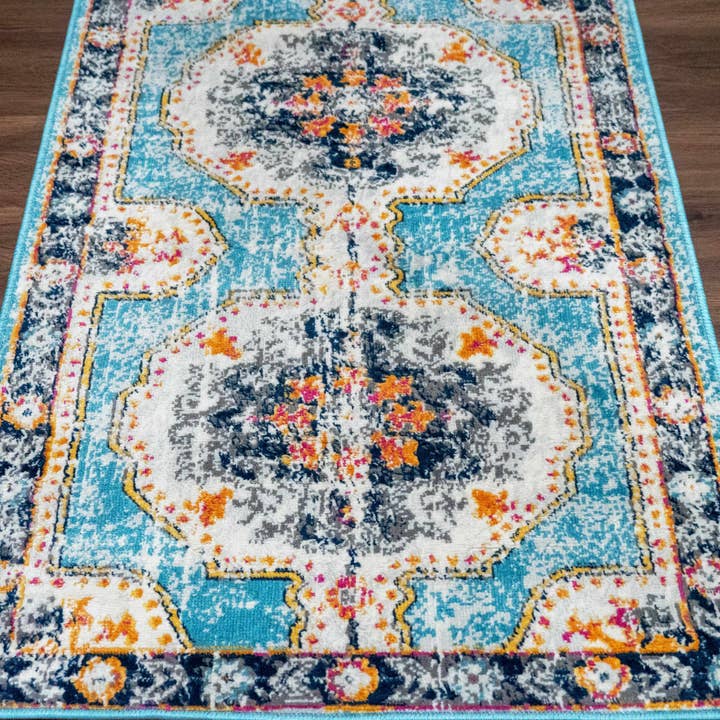 Hauteloom - Wholesale Area Rug - Tigried Turquoise 2308 Area Rug - Clearance9