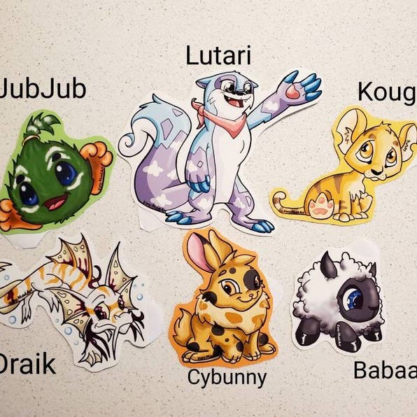 Very Mad Art – wholesale Sticker – Neopets Stickers - 11 Stickers