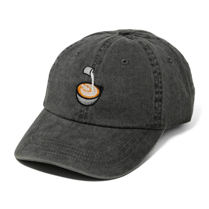 Latte Pour Embroidered Hat for wholesale by The Hungry Sloth