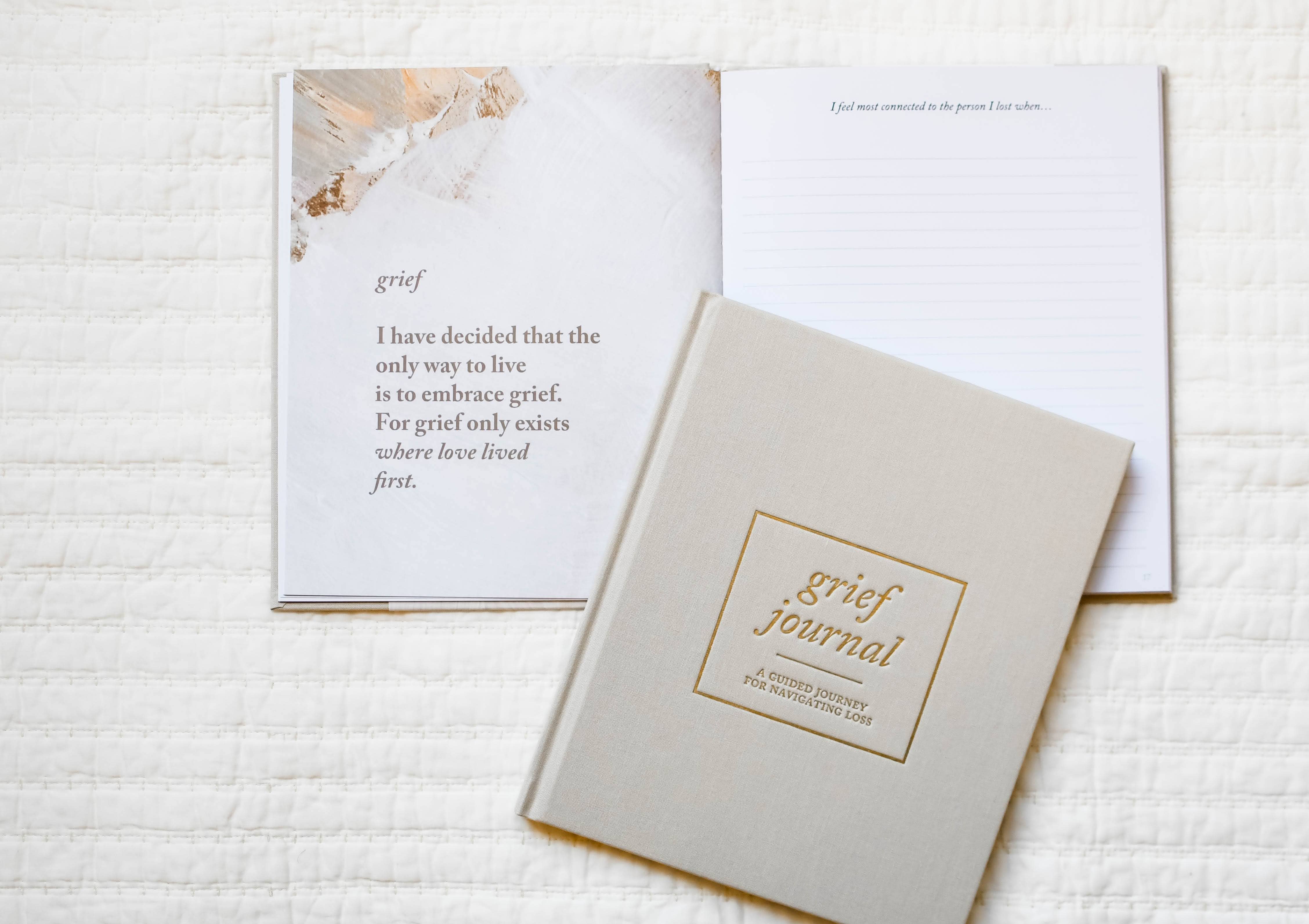 Duncan & Stone Paper Co. - Vente Journal intime - Journal de deuil - Bleu sarcelle | Cadeau de sympathie | Journal de perte d'un enfant10