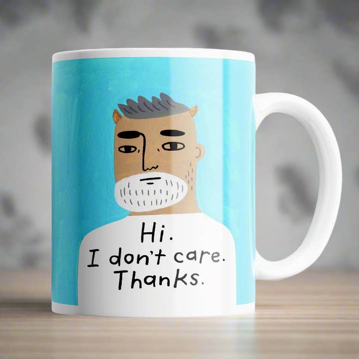 Hi I Don't Care Grumpy Bastard Mug for wholesale by Disrupted Industries