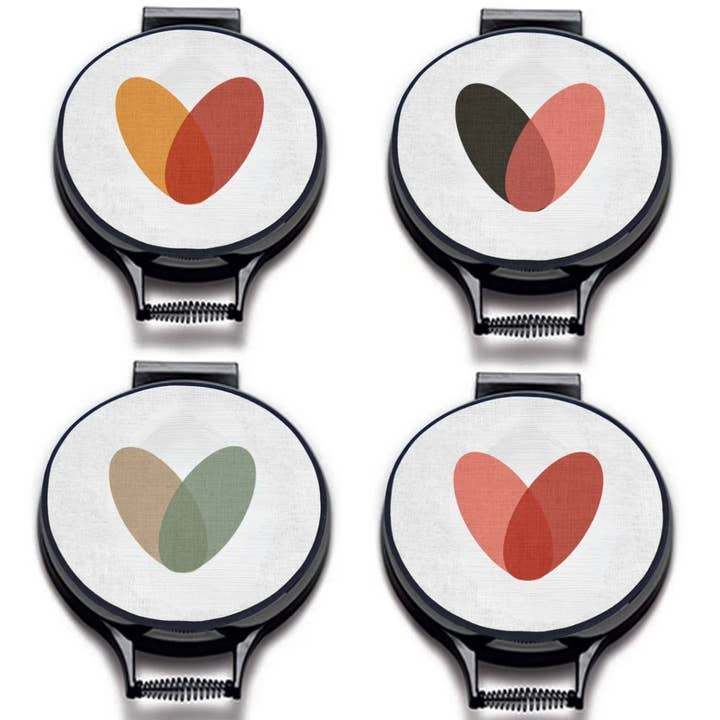 Toco Hearts Circular Hob Covers for wholesale by Mustard & Gray Ltd