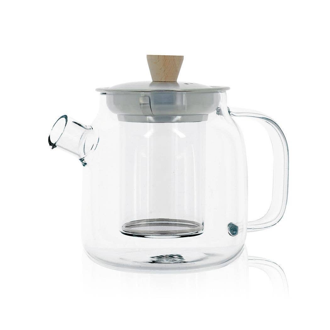 Ogo living - Wholesale Tea Pot - Oscar teapot in borosilicate glass and stainless steel 550 ml