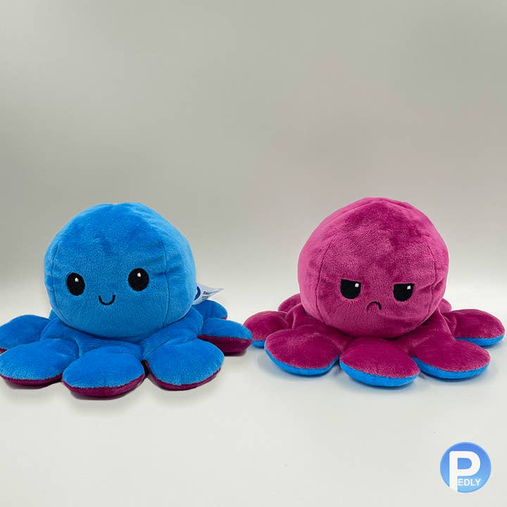 Swaptopus - Wholesale Stuffed/Plush Toy - Kids & Baby - Reversible Swaptopus 2.0 (Lila | Blau)