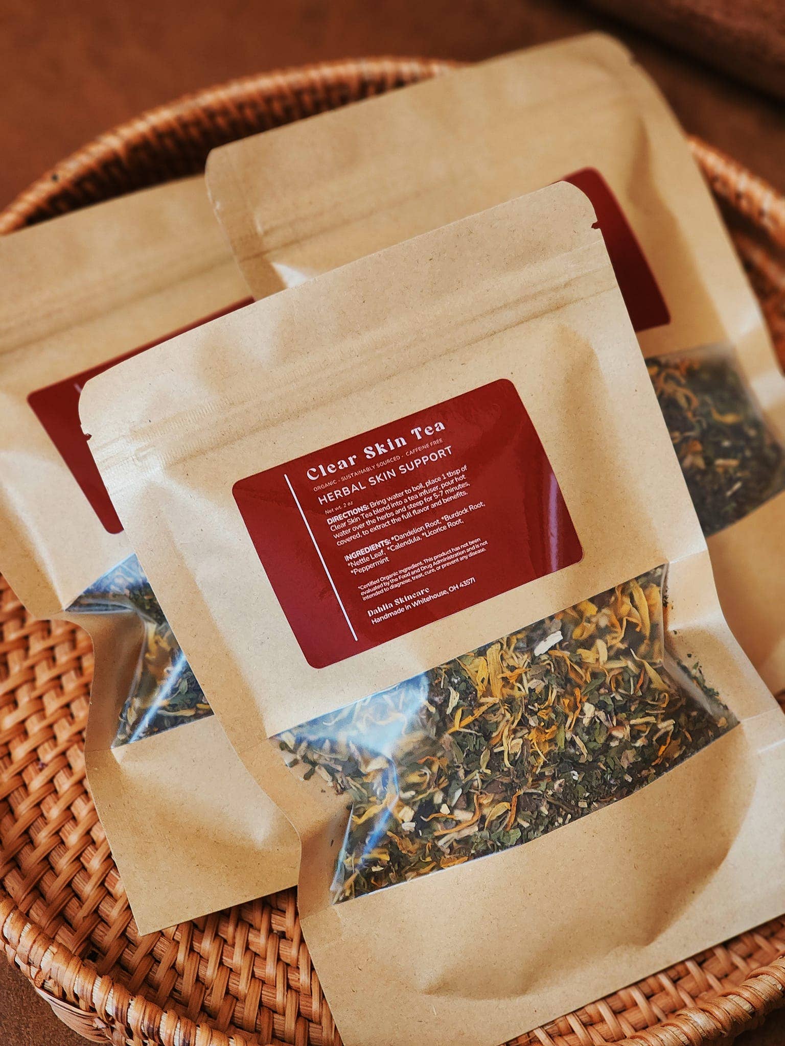 Dahlia Skincare - Wholesale Health/Detox Tea - Clear Skin Tea1