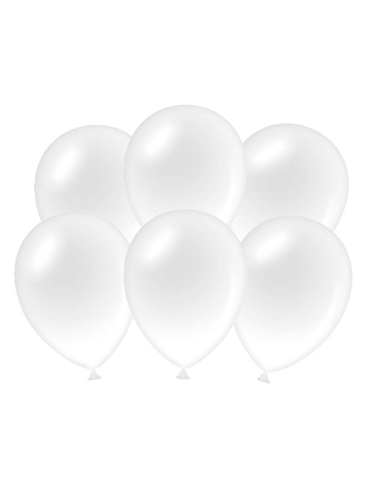 Party balloons - Metallic white for wholesale by PD Party