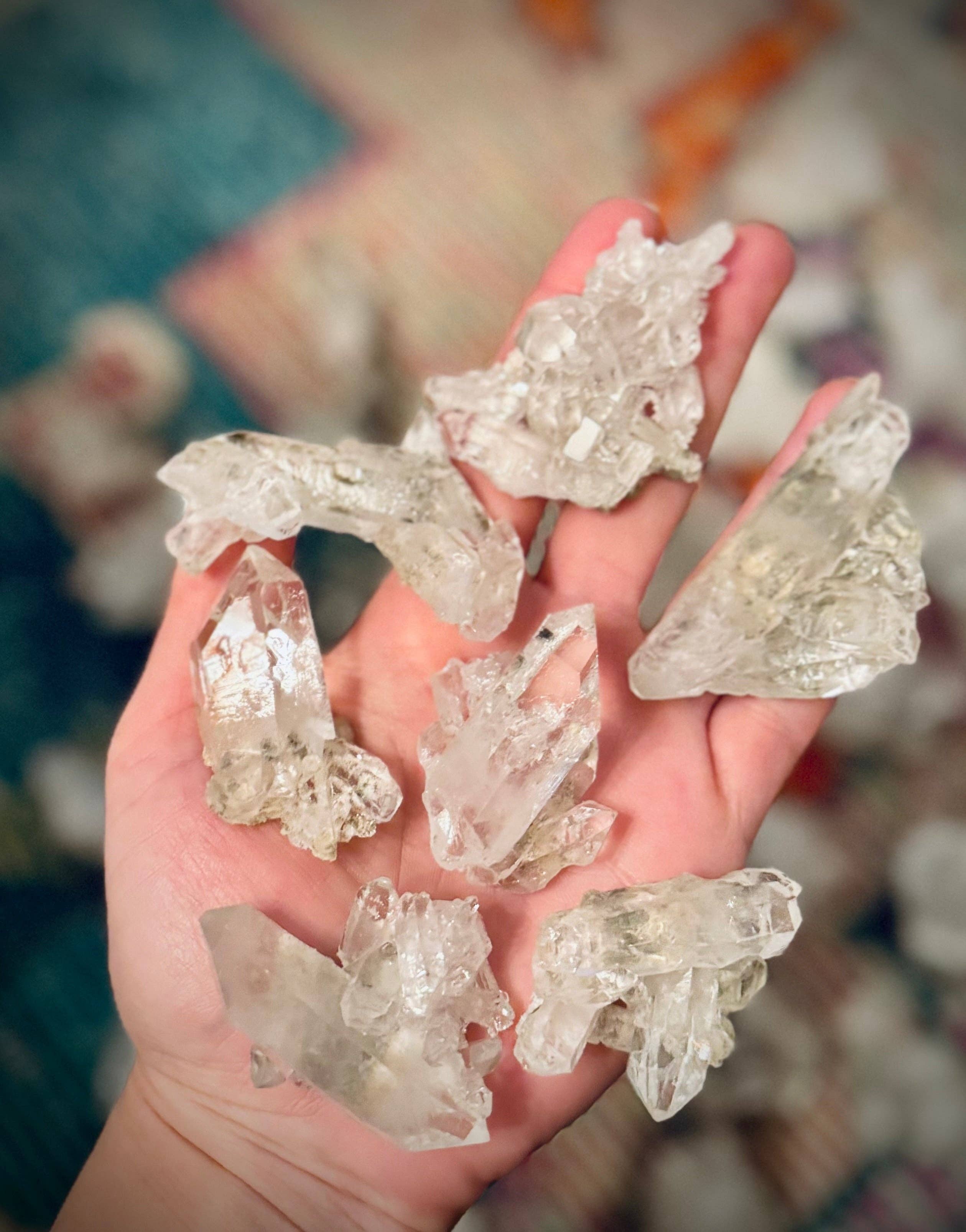 Mandala Gems - Wholesale Spiritual Stone/Crystal - High Quality Quartz Clusters from Brazil, Many with Chlorite Inclusions1