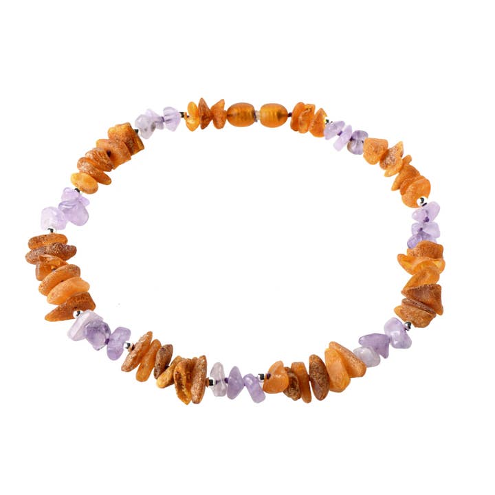 The Natural Amber - Vendita all'ingrosso Collare - Cani e gatti - Collari per animali domestici in argento ambra e pietre preziose con chiusura a vite P115