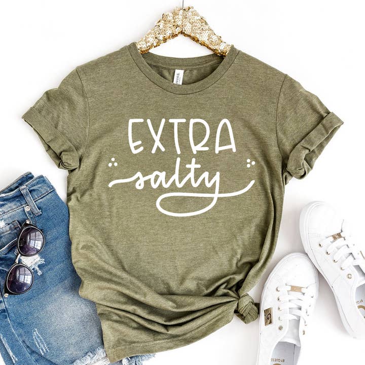 Extra Salty T-shirt - Bella Canvas for wholesale by Printliss