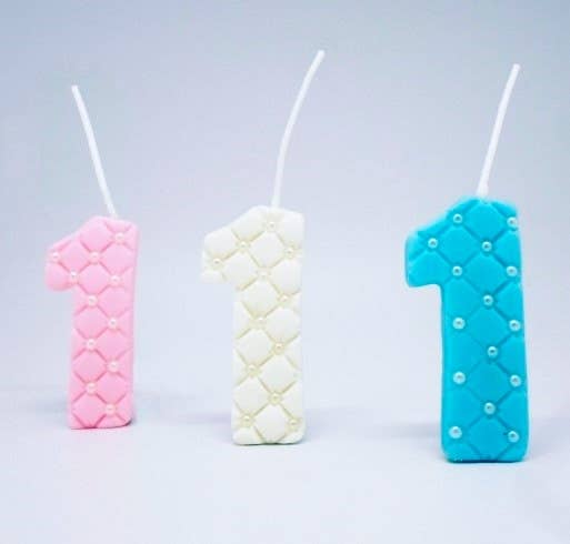 Atiladecor, Artesanato Lda - Wholesale Cake/Cupcake Topper - Cake Top In Shape “No. 1" With Pavio 8Cm U.V. 3Und.0