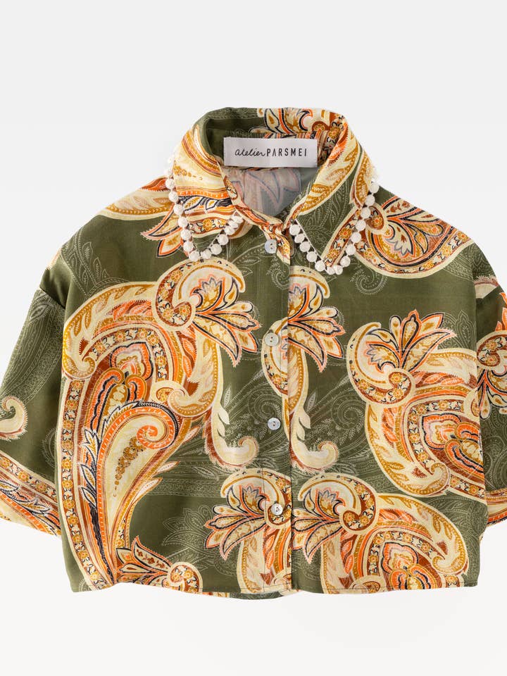 Blusa corta GEORGIA para venta al por mayor de ATELIER PARSMEI