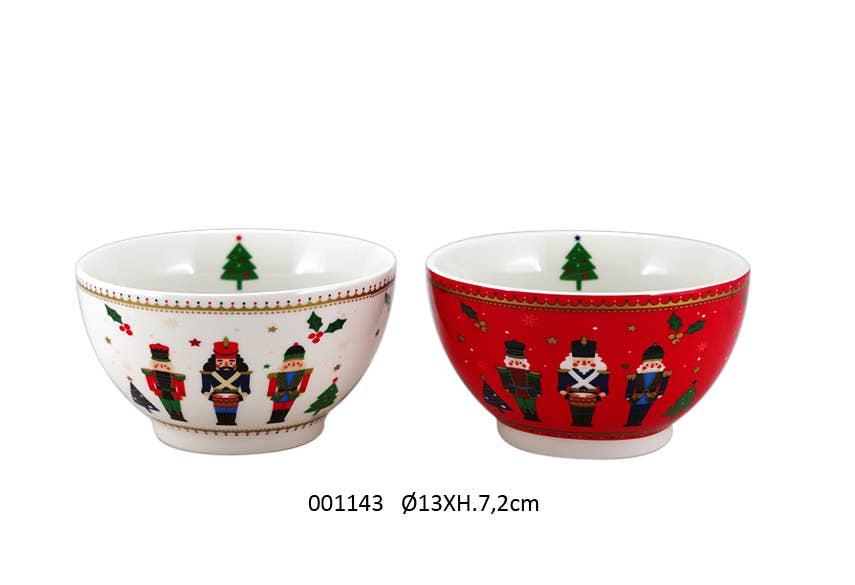 Faye - Wholesale Decorative Tabletop Object - Bowl 'Fritz' Ø13 X H.7.2 cm / 480 ml / 2 Assorted0