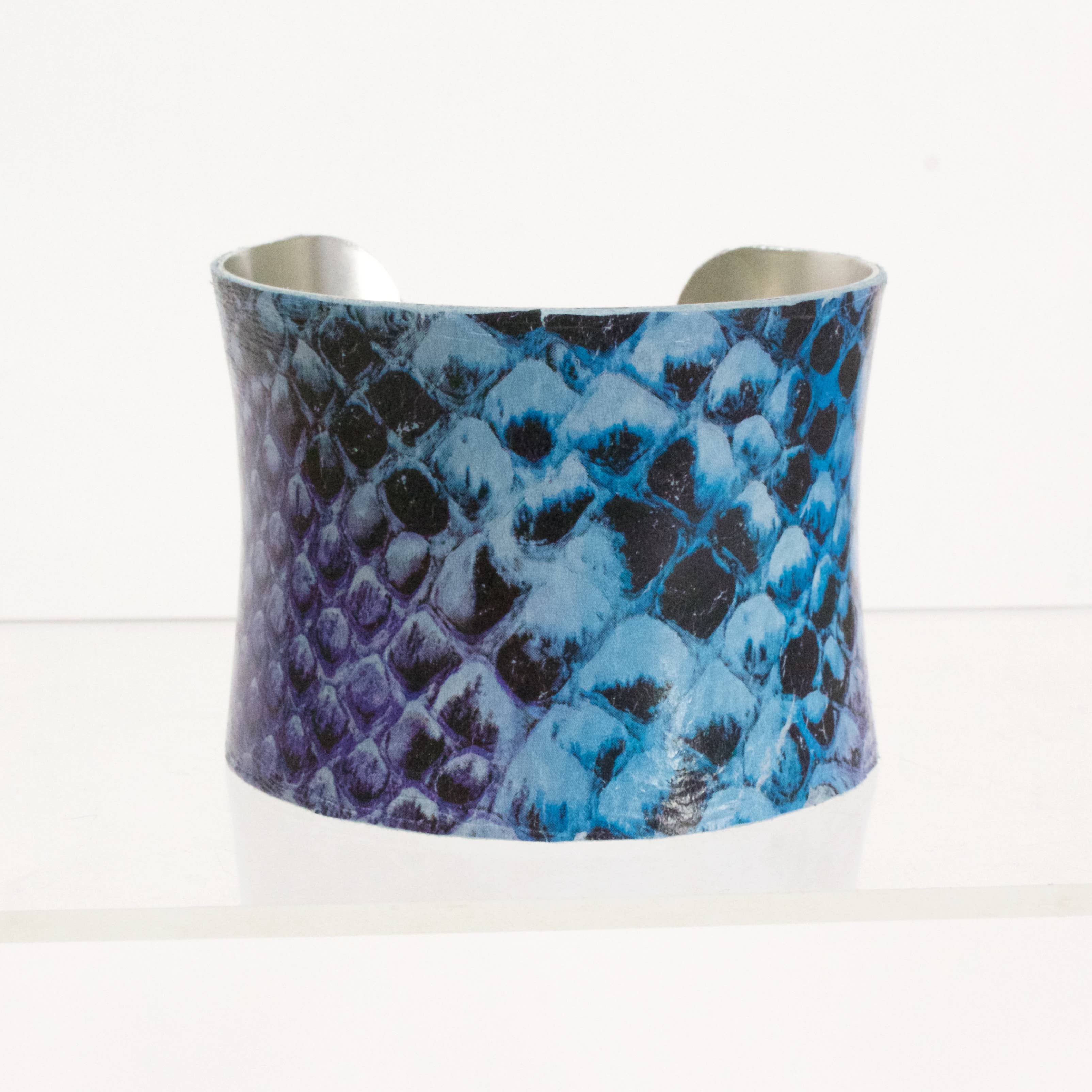 a.v. max - Wholesale Cuff Bracelet - Leather Wrapped Concave Cuff|SAMPLE SALE10