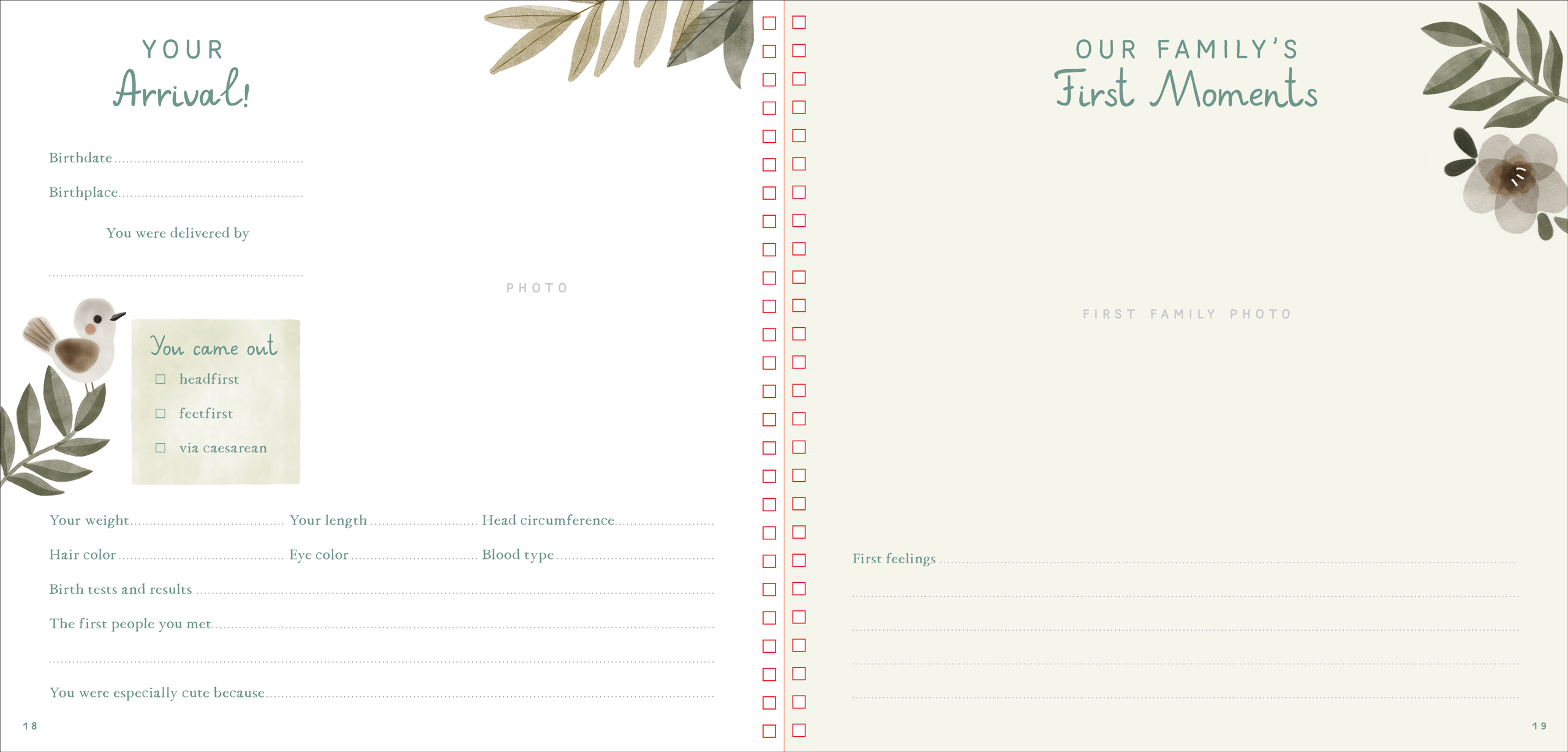 Peter Pauper Press - Wholesale Memory Book - Kids & Baby - Baby's First Years: A Modern Memory Book with Keepsake Box5