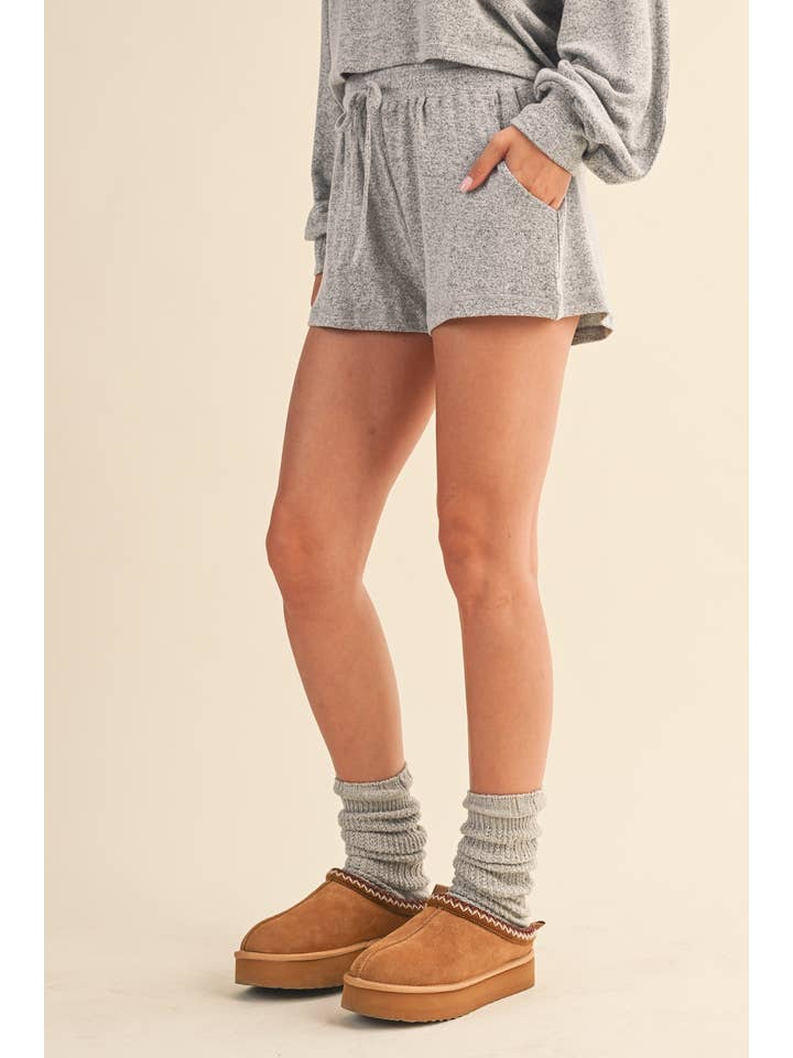 KIMBERLY C - Wholesale Lounge Shorts - Women's - Soft Brushed Hacci Shorts10