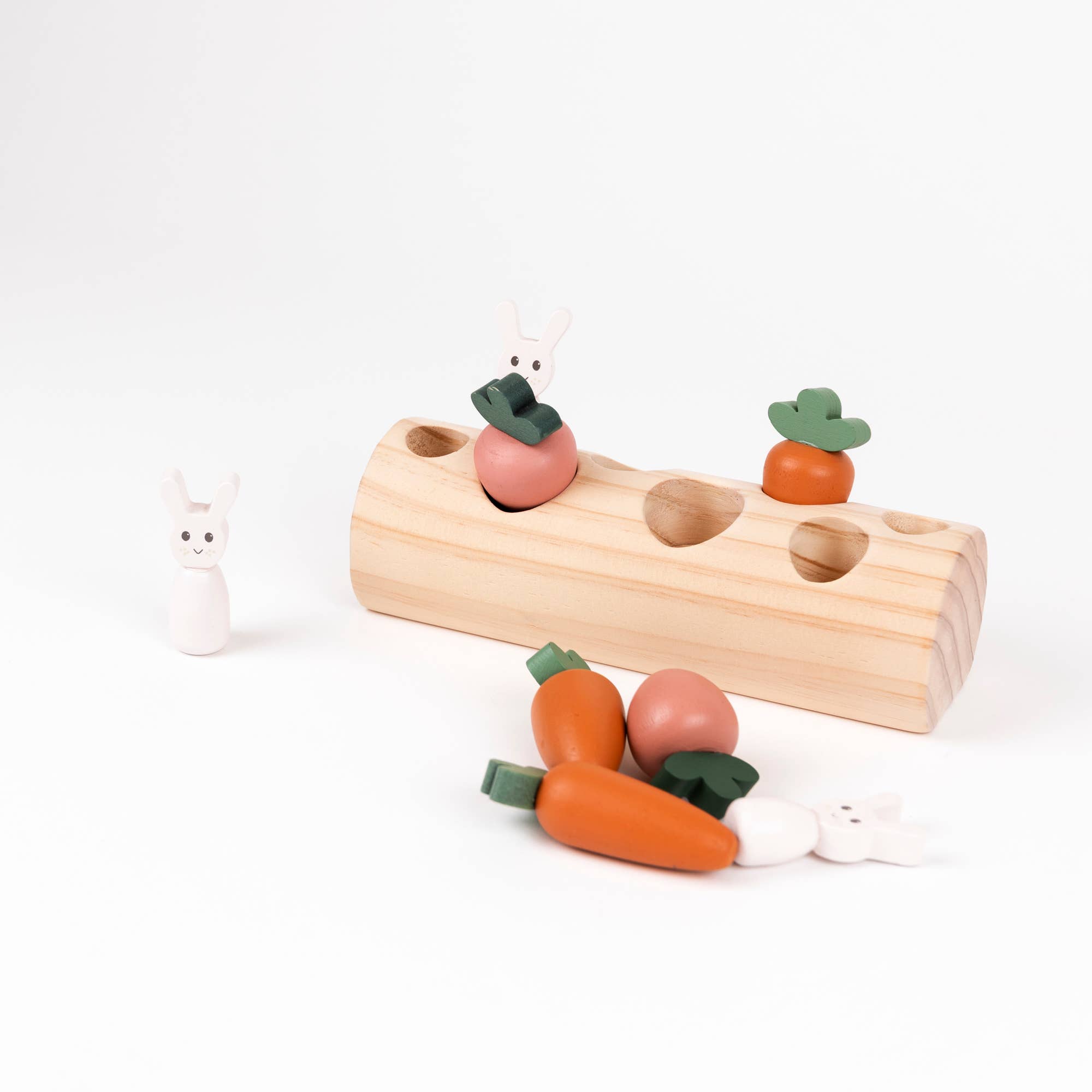 Egmont - Wholesale Wood Toy - Kids - Rabbit and Vegetables Log11