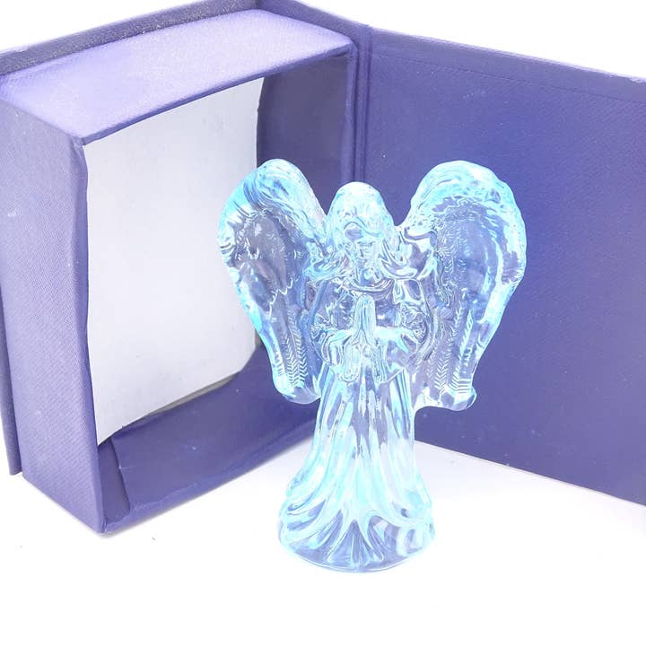 Ángel protector de cristal azul - Un regalo del cielo para venta al por mayor de Kl-u-Ra Magie des Lebens