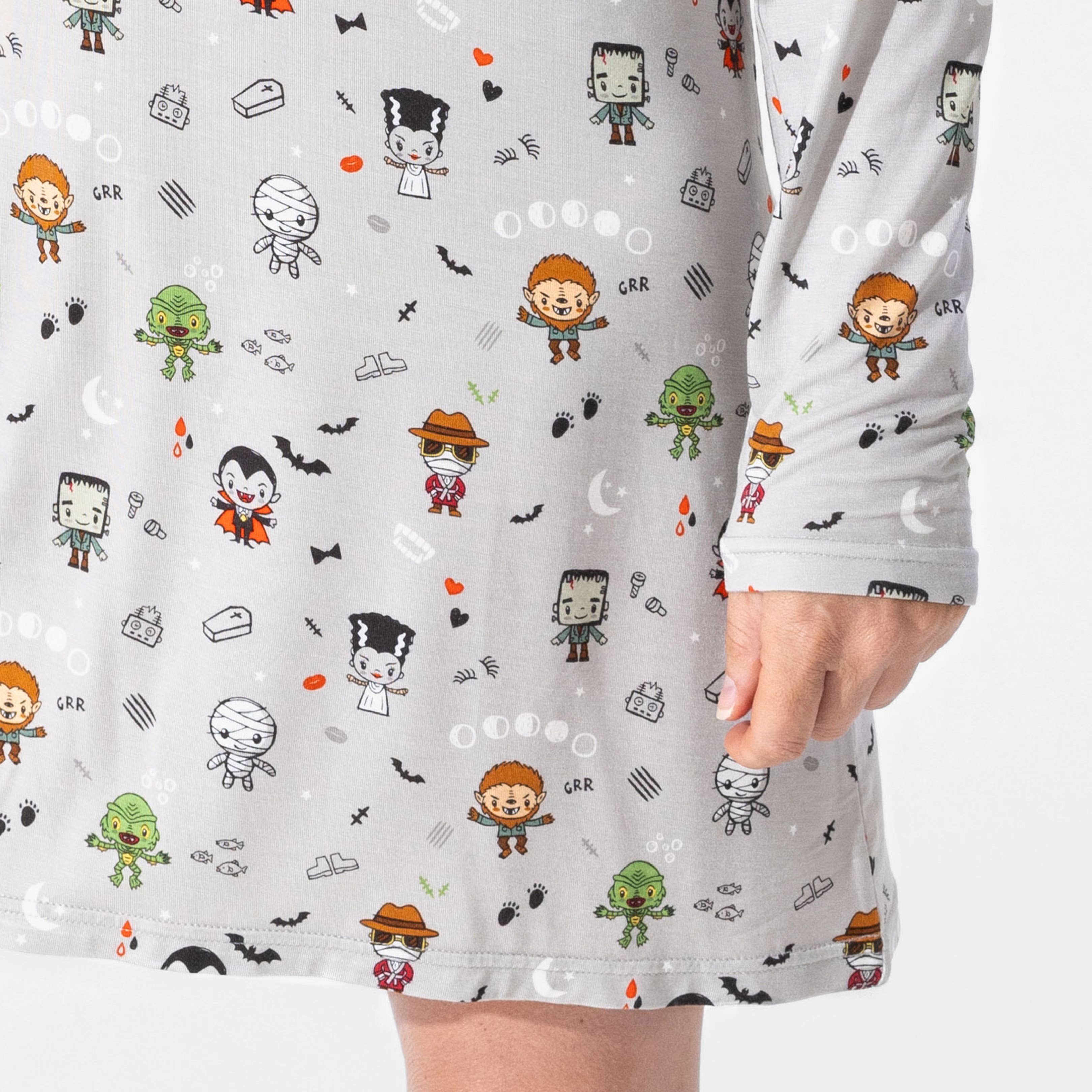 Bellabu Bear - Vendita all'ingrosso Camicia da notte da donna - Camicia da notte da donna in bambù Little Monsters2