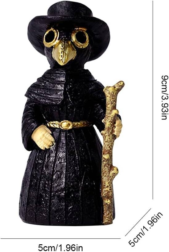 Magnifique Hearts - Wholesale Incense Holder - Plague Doctor Cone Incense Burner – Gothic Crow Man, 4''1