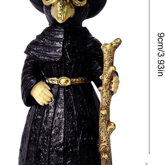 Magnifique Hearts - Wholesale Incense Holder - Plague Doctor Cone Incense Burner – Gothic Crow Man, 4''1