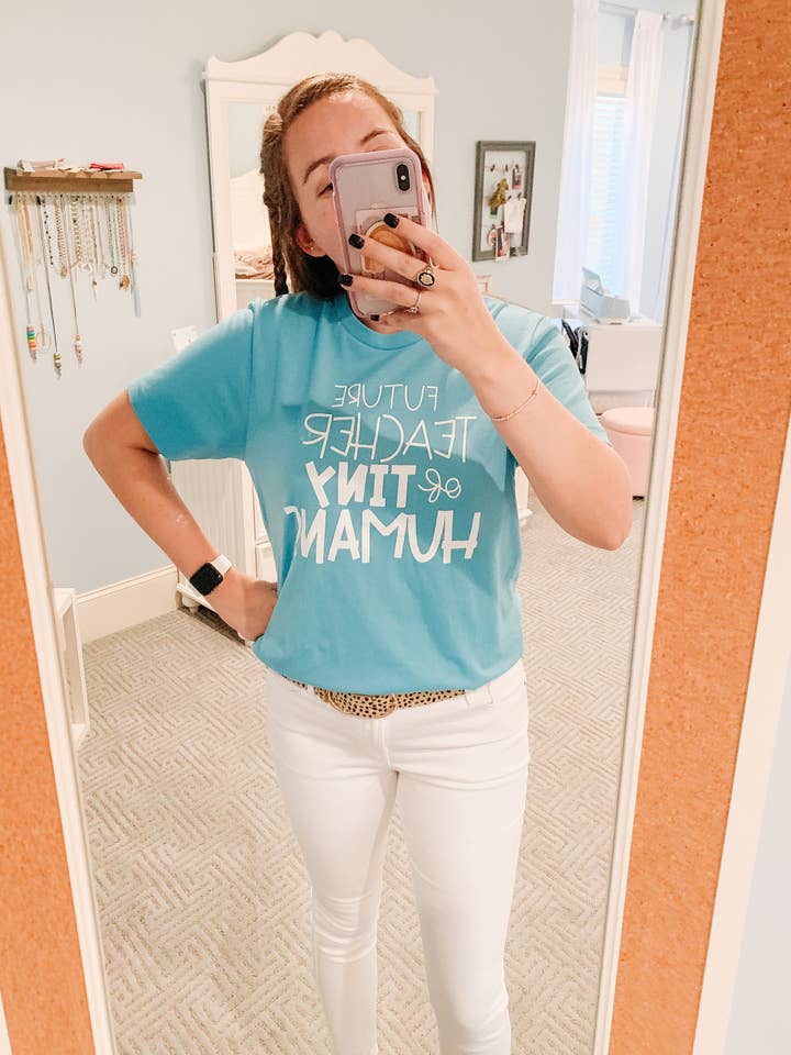 Future Teacher of Tiny Humans T Shirt for wholesale by Made by Emma K