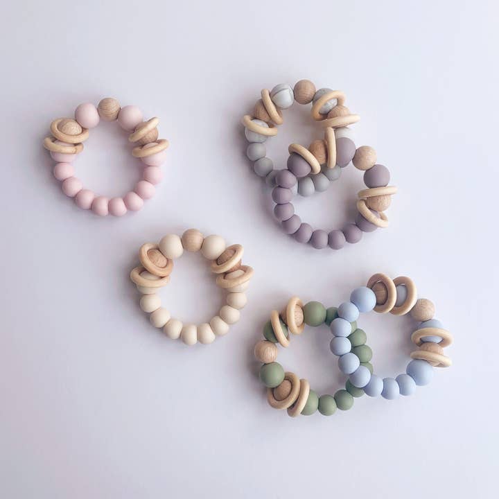 Nolah – wholesale Teether (not clip-on) – Baby – Multiway Silicone Teething Ring