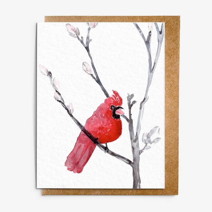 Cardinal in Winter Tree for wholesale by Flew the Coop