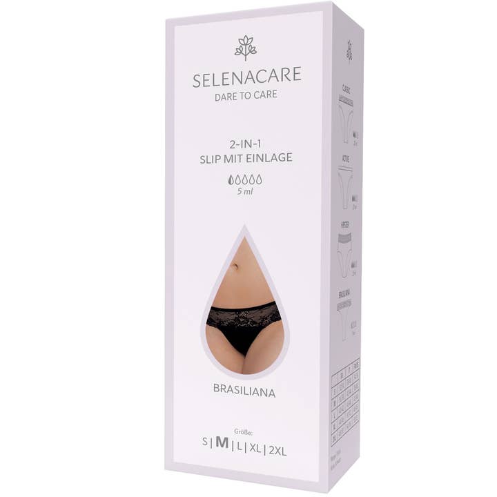 SELENACARE - Wholesale Period Underwear - Women's - Selenacare 2-in-1 briefs with interlining/Brasiliana3