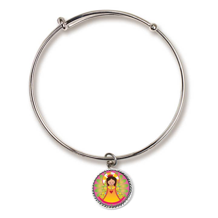 Abbey + CA Gift – Pulseira com pendente por atacado – Pulseira com Berloque Virgencita Porfis