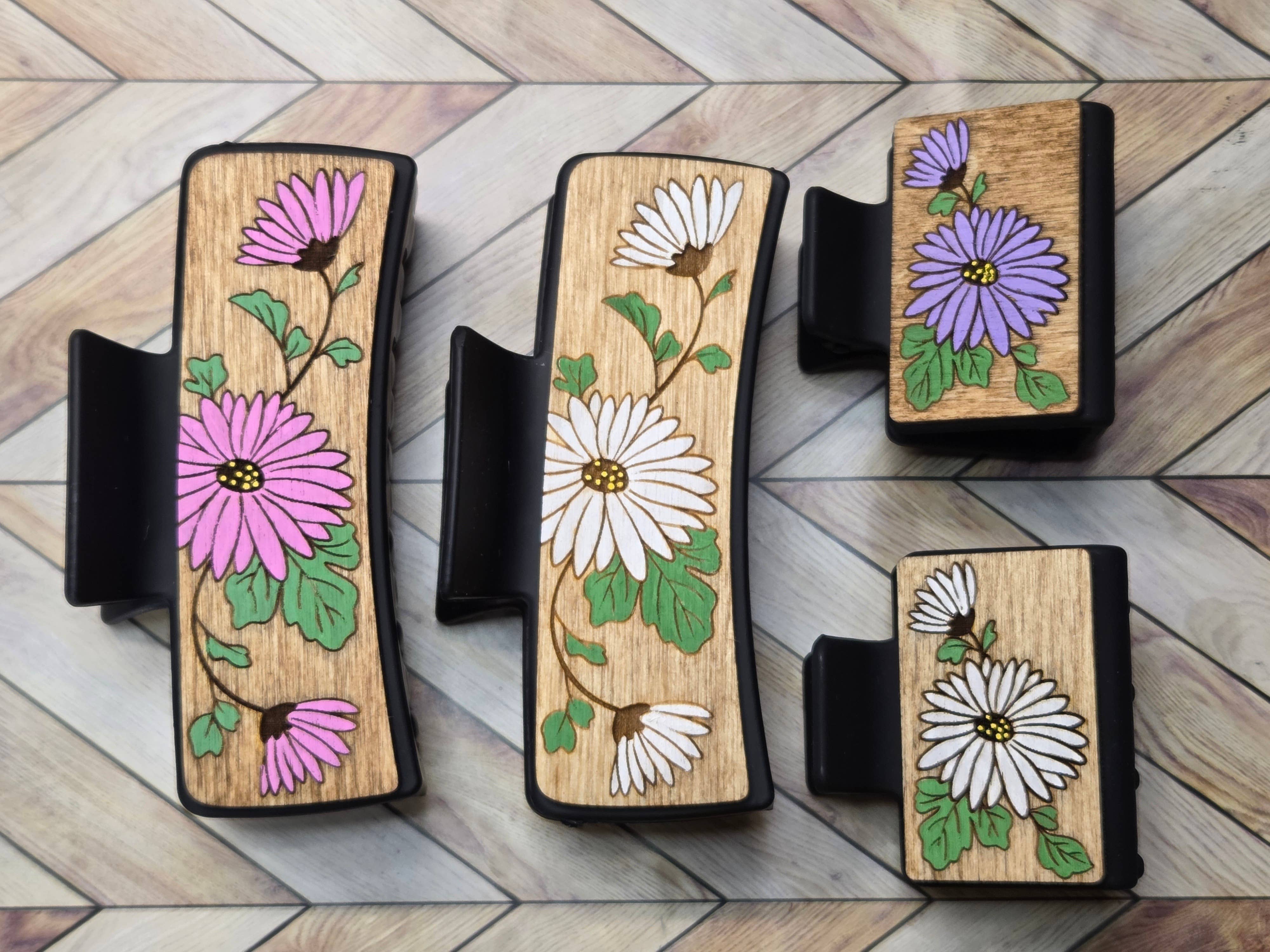 Mars & Me – wholesale Hair clip – Women’s – Chrysanthemum Claw Clips0