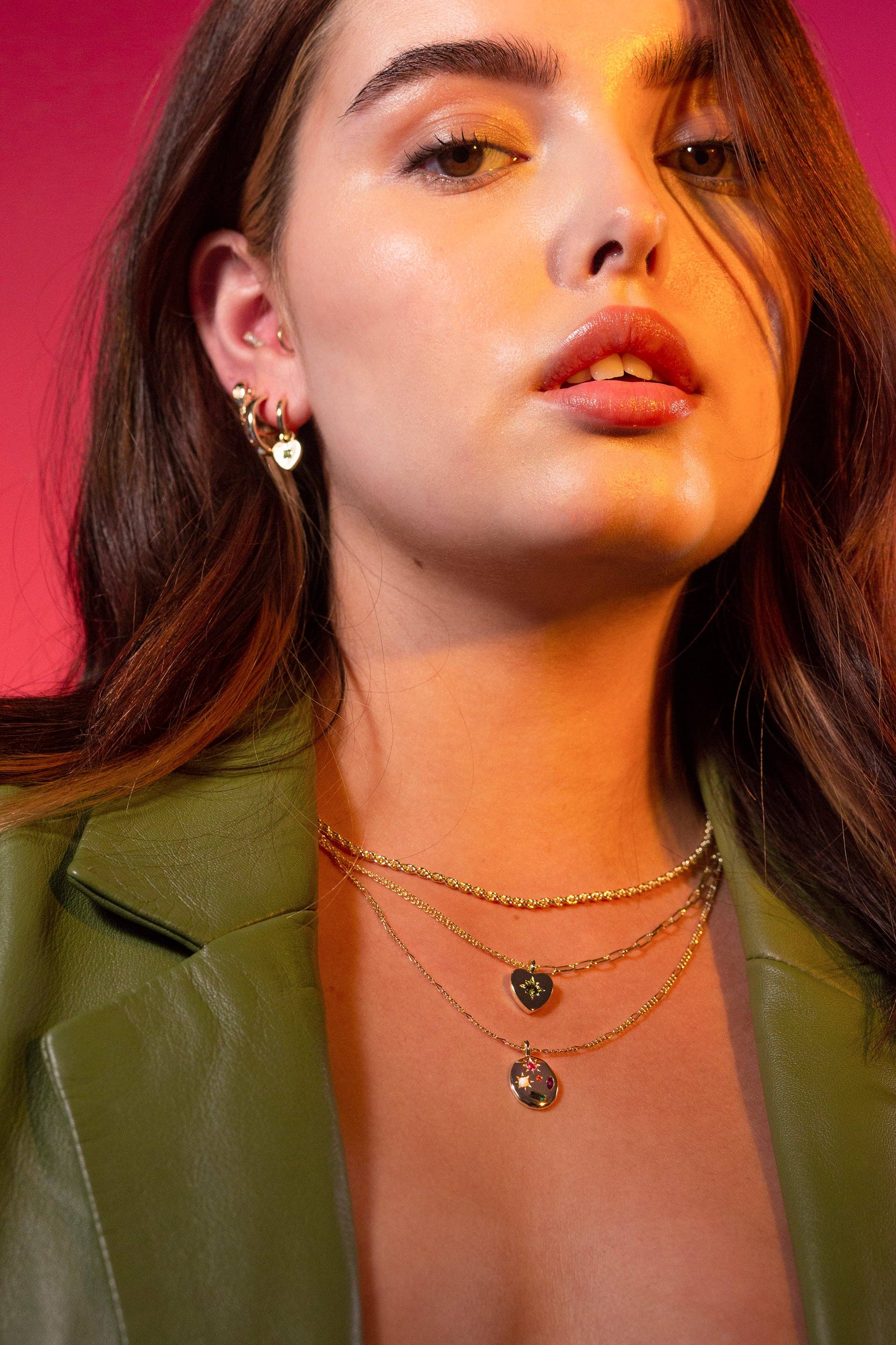 Junk Jewels Ltd – Colar pingente/pendente por atacado – Colar de arco-íris de pedras preciosas caleidoscópio4