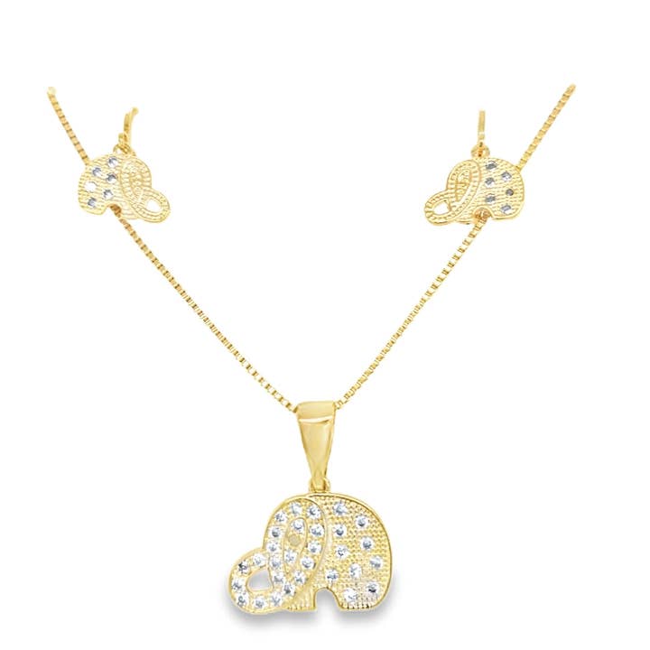 Elefant Cz Set for wholesale by Lacosta Jewelry Corp