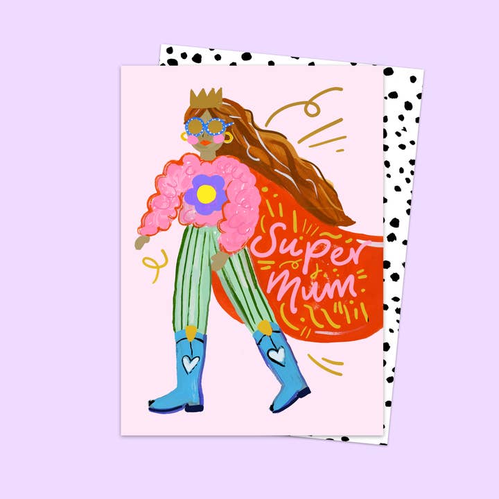 Eleanor Bowmer - Wholesale Mother’s Day card - Super Mum Card