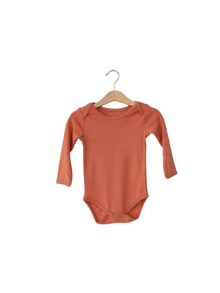 Organic Long Sleeve Bodysuit | Solids & Prints for wholesale by Modern Burlap