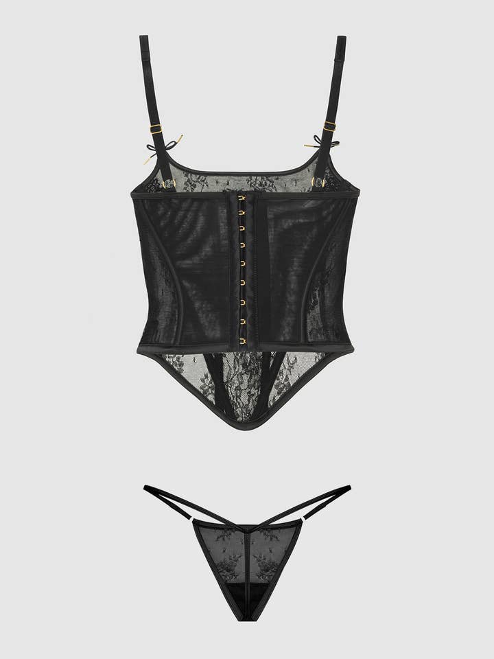 House of Desire – Lingerie - Mulher por atacado – CONJUNTO DE CORDÕES COM FIO DE RENDA JOCELYN E CORDÃO8